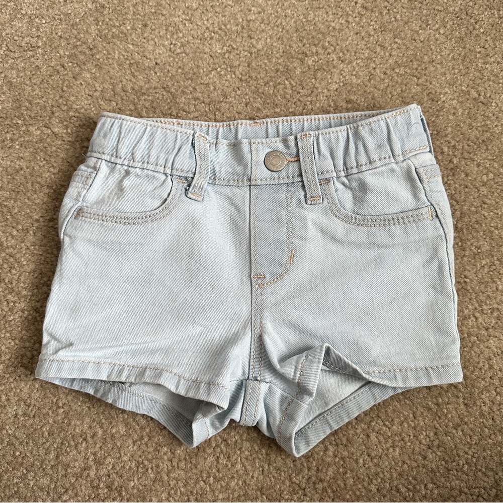 Old Navy Light Blue Denim Jean Shorts 18-24 Months